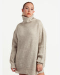 High Neck Long Knitwear Sweater