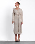 Midi Knitwear Dress With Side Tie