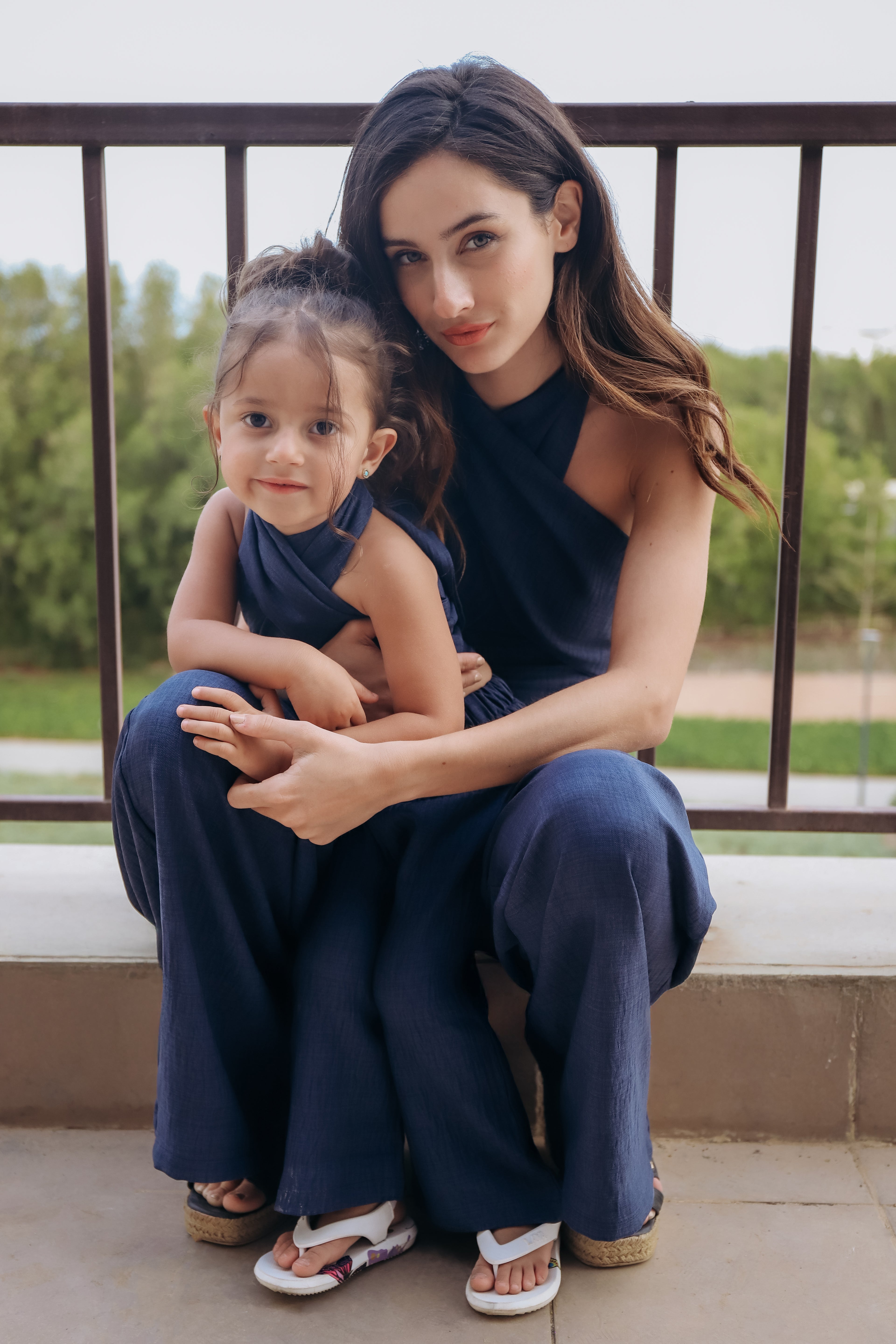 Criss Cross Linen Set for Girls