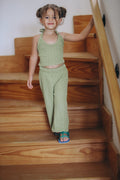 Olive knitwear set for Girls