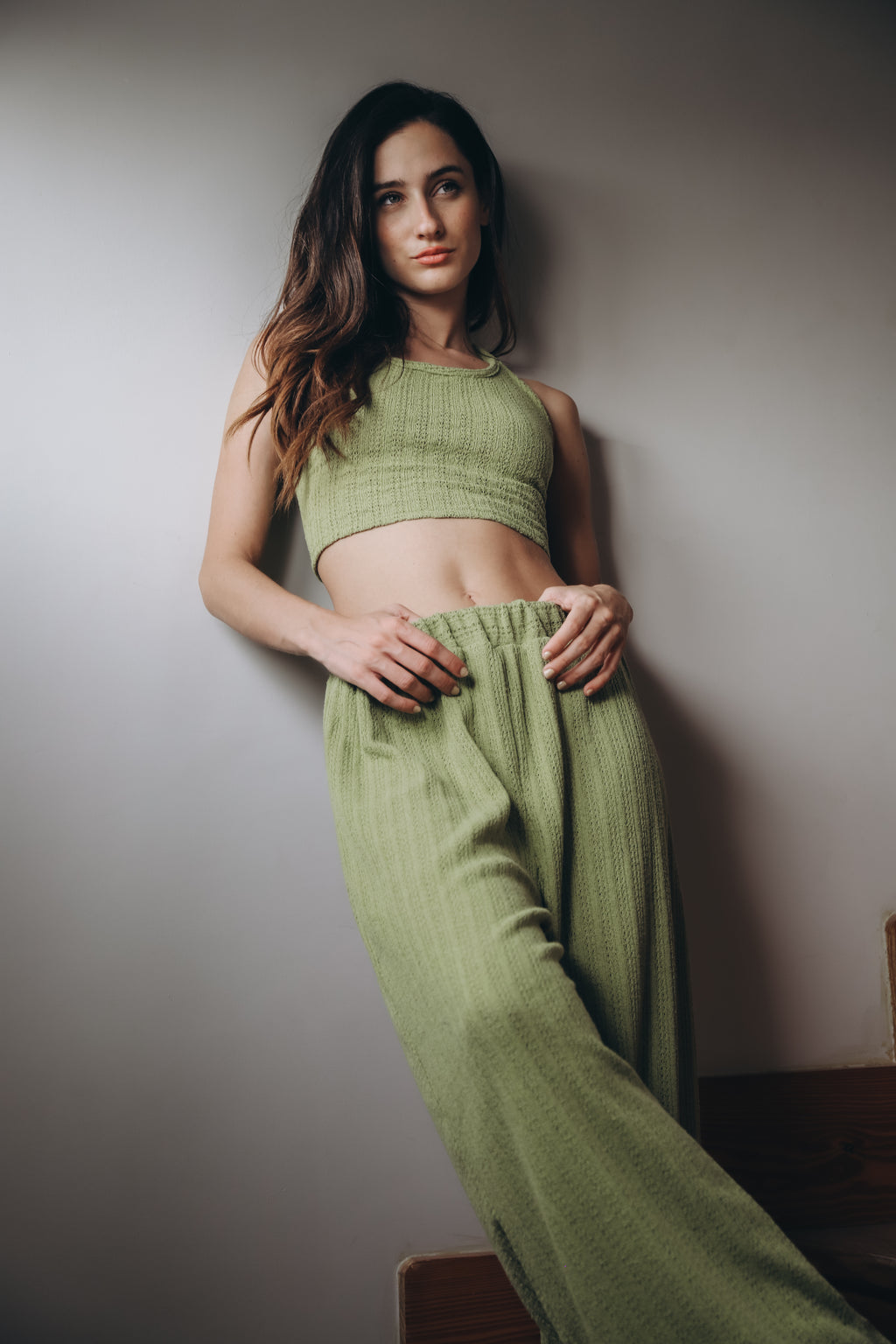 Olive Knitwear set