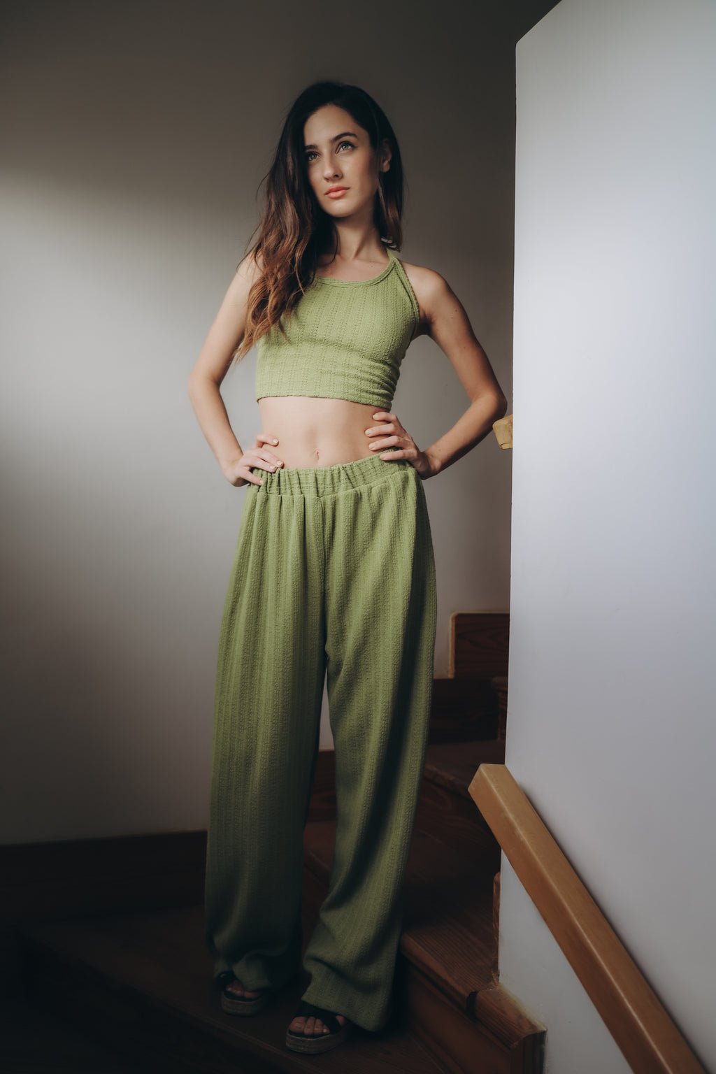 Olive Knitwear set