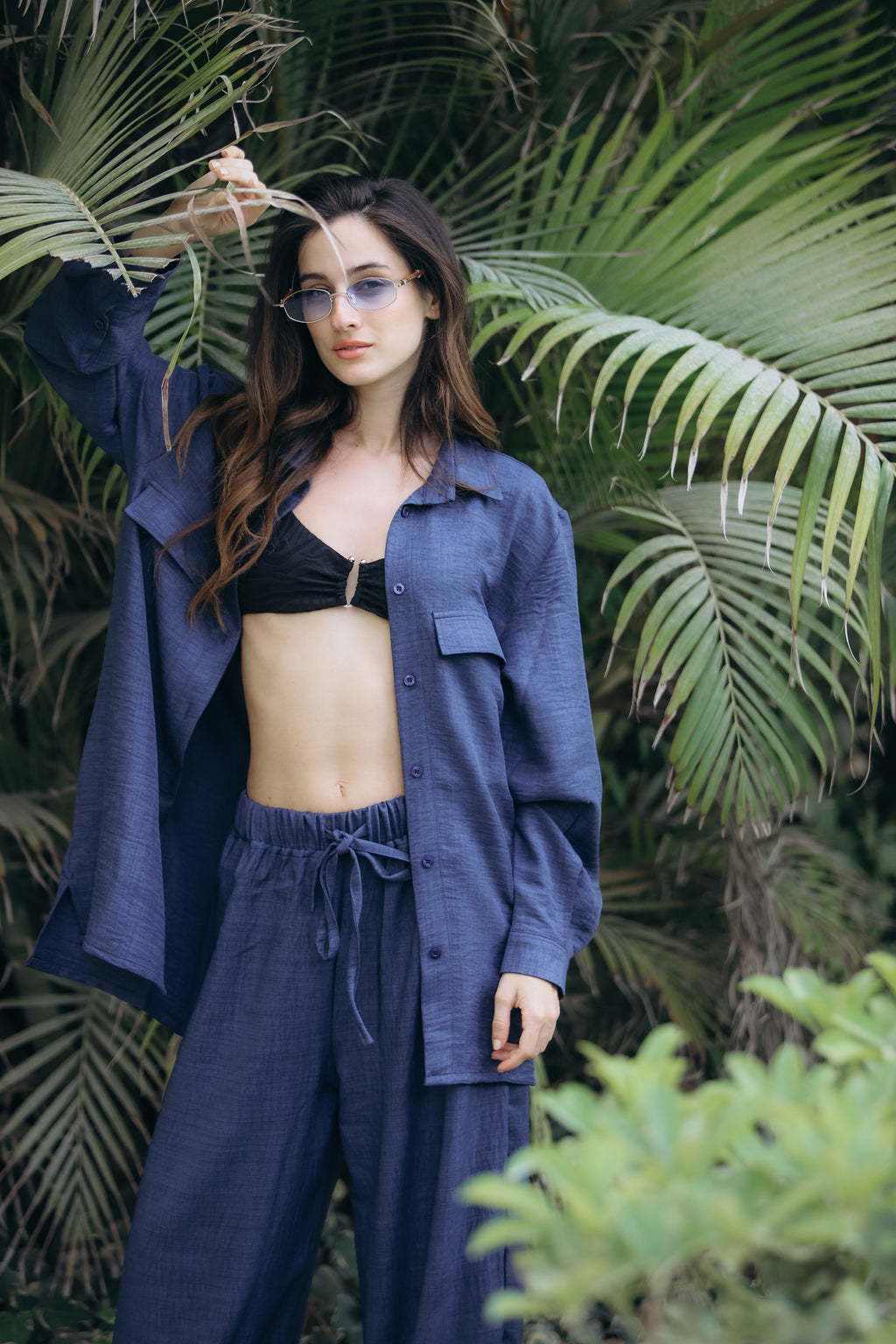Long sleeve linen shirt
