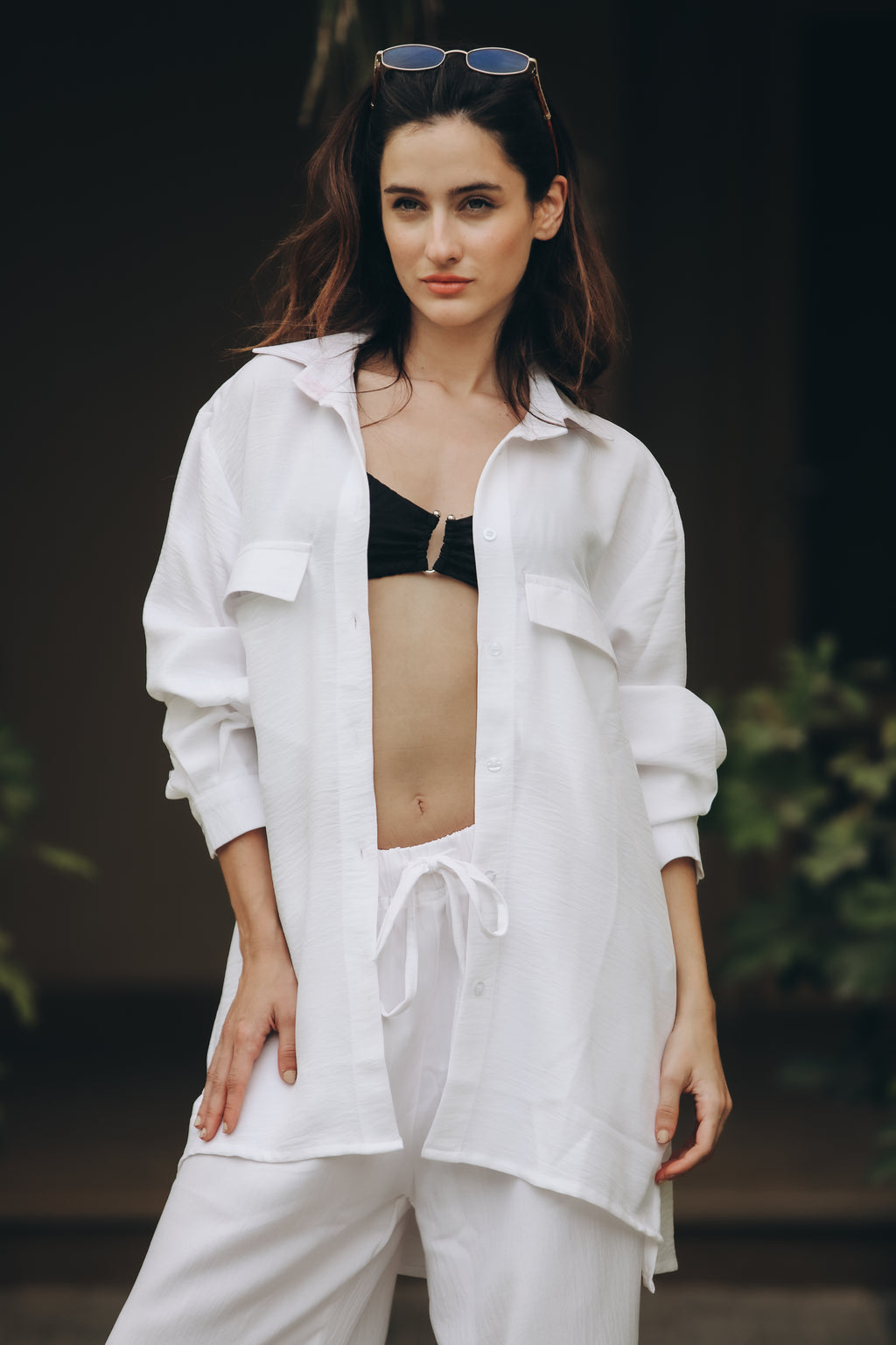 Long sleeve linen shirt