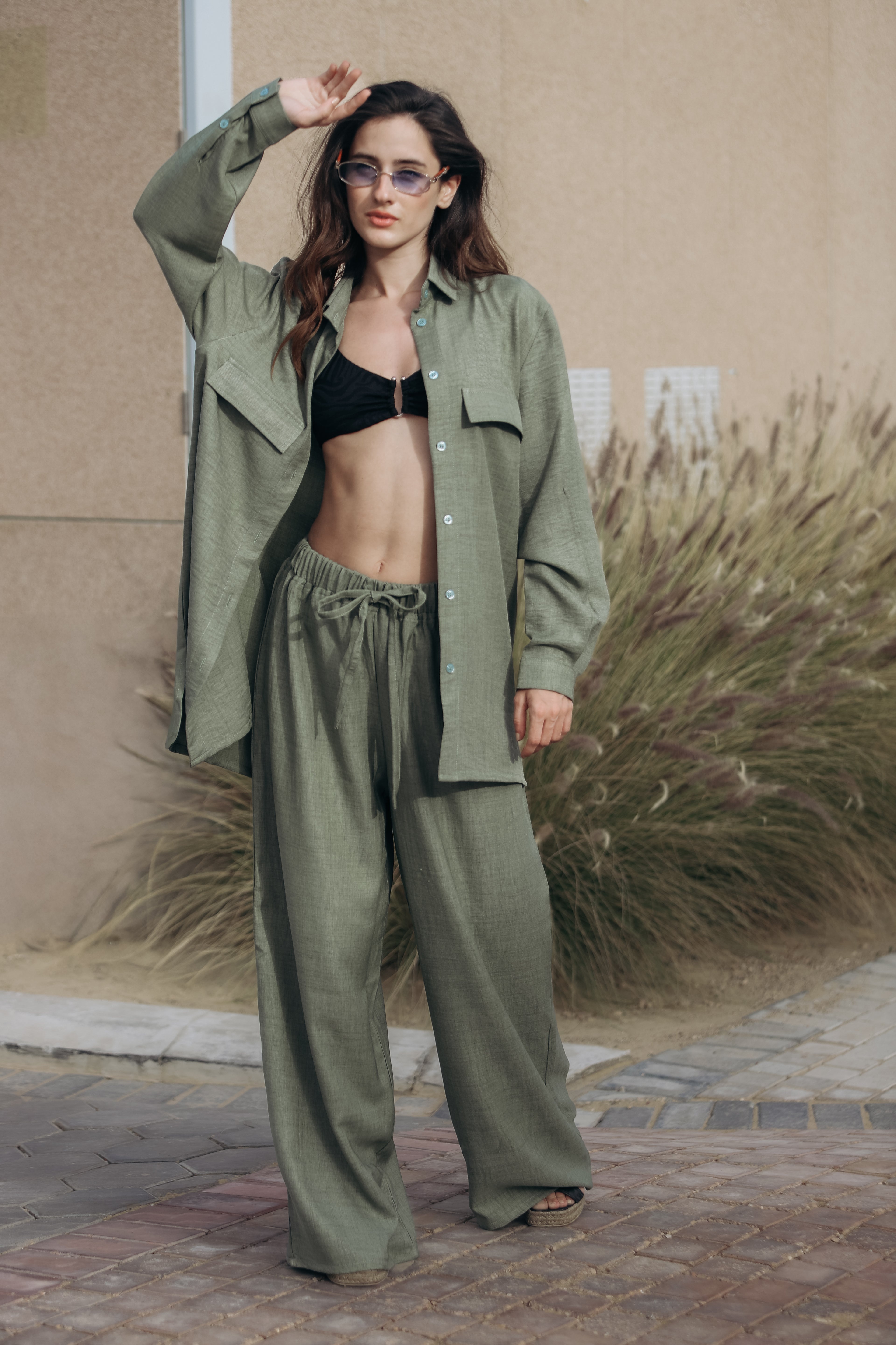 Oversize Linen Pants